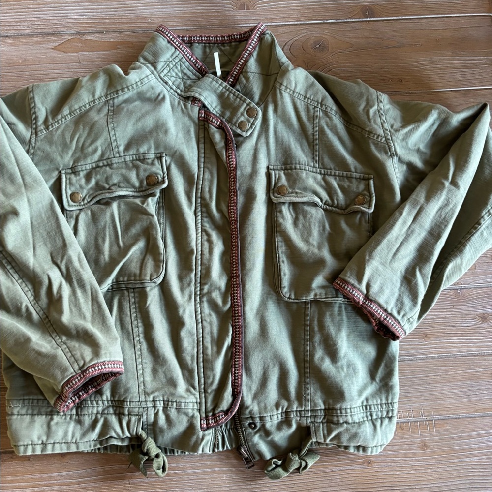 Free People Olive Green Jacket